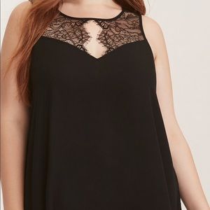 Torrid Lace inset blouse